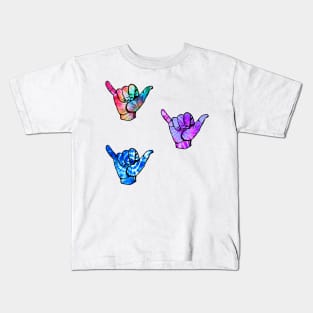 tiny lil cowabunga handz Kids T-Shirt